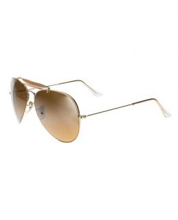 Ray Ban 24k Gold 'aviator' Sunglasses