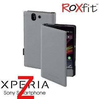 Genuine Offizielle Roxfit Sony Xperia Z Side Flip Book Case Tasche Grau SMA5127G: Elektronik