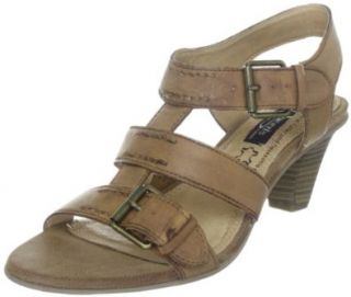 Queens FCL1101 2085010, Damen Sandalen/Fashion Sandalen, Braun (antik braun 10), EU 38: Schuhe & Handtaschen
