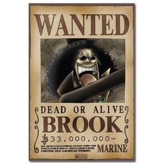 One Piece Wanted Steckbrief Brook(52x38cm) Poster Plakat: Küche & Haushalt