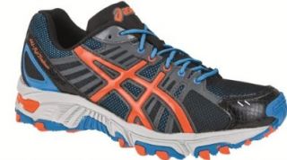 asics Gel Fuji Trabuco GS Kids Blau/Orange: Schuhe & Handtaschen