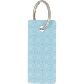 GoCodes Lost and Found Smart QR Code Key Rings / Gear Tags 3 Pack: Blue Pattern