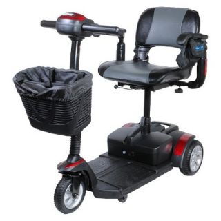 Spitfire EX 1320 3 Wheel Compact Size Scooter   Metallic Red, Folding Seat,