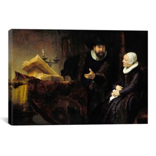The Mennonite Preacher Anslo and His Wife by Rembrandt Painting