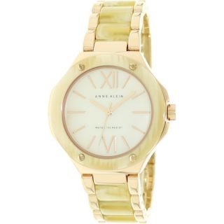 Anne Klein Womens Goldtone Mother Of Pearl Dial Watch   15073801