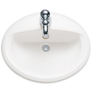Aqualyn Self Rimming Bathroom Sink with Extra Hole