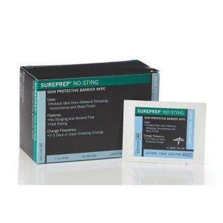 Medline Sureprep No sting Skin Protectant Wipes (50 per Box