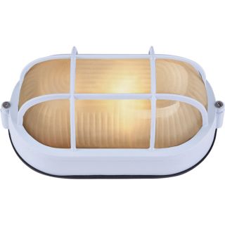 Canarm Outdoor Marine Light — Oval, White, 60 Watts, Model# IOL16WH  Indoor   Outdoor Lighting
