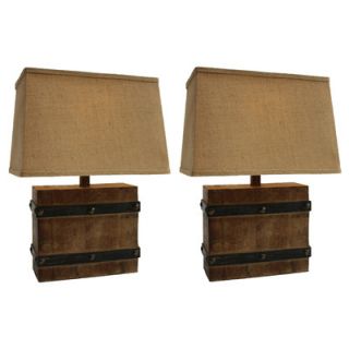 Brockton 10 H Table Lamp with Rectangular Shade