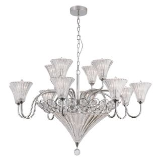 Trans Globe MDN 917 Chandelier   Polished Chrome   39W in.   Chandeliers