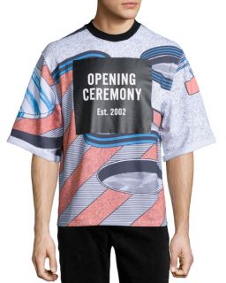 Opening Ceremony Pools Short Sleeve Sweatshirt, Tangier Multi