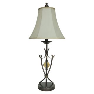 Metal Traditional 27.5 H Table Lamp with Bell Shade