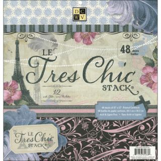 Le Tres Chic Paper Stack 12X12 48 Sheets   14272584  