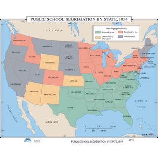 History Wall Maps   Public School Segregation by State