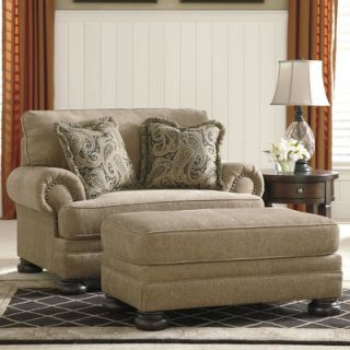 Signature Design by Ashley Dozier Dozier Chair and a Half and Ottoman