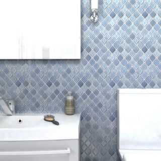 SomerTile 9.75x11 inch Casablanca Thalia Porcelain Mosaic Floor and