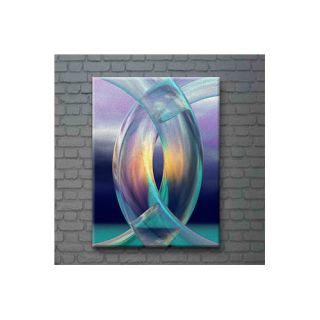 Menaul Fine Art Aqua Rings by Scott J. Menaul Graphic Art on Wrapped