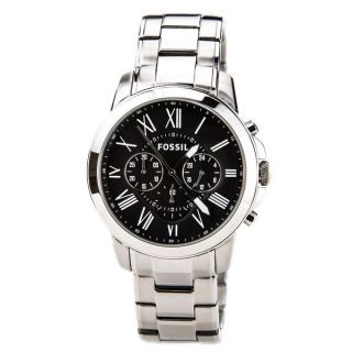 Fossil Mens FS4736 Grant Chronograph Stainless Steel Watch   15257196