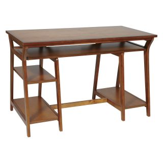 Office Star Trestle Computer Desk   Oak