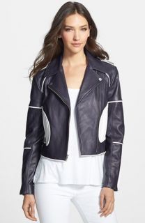 Diane von Furstenberg Kenzie Leather Moto Jacket
