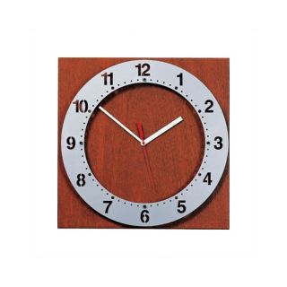 Peter Pepper Floating Face Wall Clock with Square Back