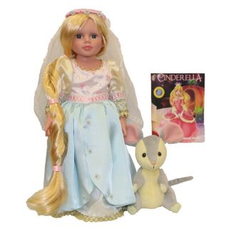 Dazzleworks Deluxe Once Upon a Time Cinderella Storybook Doll