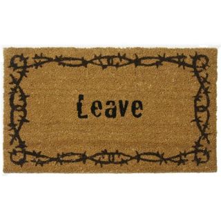 Rubber Cal Leave Coir Outdoor Door Mat   Shopping   Big