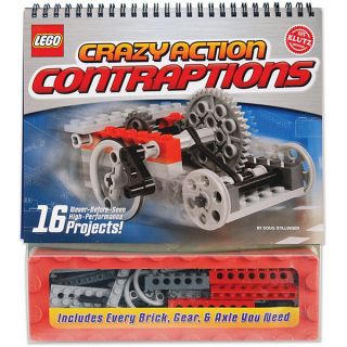 Klutz Lego Crazy Action Contraptions Book Kit with Sixteen Projects
