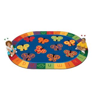 Literacy 123 ABC Butterfly Fun Kids Rug by Carpets for Kids