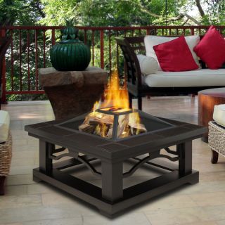Real Flame Crestone Brown Tile top Outdoor Fire Pit   16559927