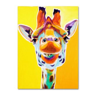 Trademark Fine Art Giraffe No. 3 by DawgArt Painting Print on Canvas
