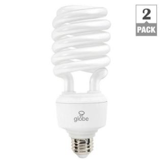 Globe Electric 40W Equivalent Soft White (2700K) T4 Spiral CFL Light Bulb (2 Pack) 2004001