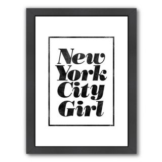 Motivated New York City Girl Framed Textual Art