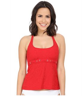 Nautica Point of Sail Rem Soft Cup Tankini with Grommet Detail NA31146 Red