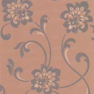 Decadence 56 sq. ft. Jacobean Floral Wallpaper DL30647