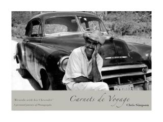 Ricardo With His Chevrolet Poster Print by Chris Simpson (28 x 20)
