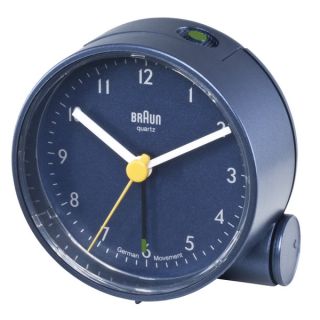 Braun Classic Quiet German Quartz Analog Blue Clock   17181083