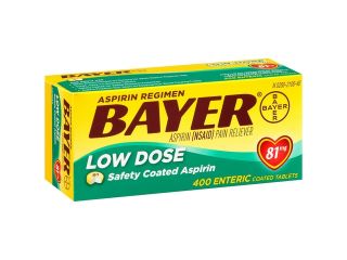 Bayer Low Dose 81 mg Aspirin Regimen  400 Tablets