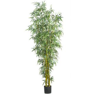 Fancy Style Bamboo Silk Tree in Pot by Nearly Natural