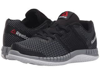 Reebok Kids Zprint Run (Little Kid/Big Kid) Black/Gravel/Tin Grey/Black Reflective/White