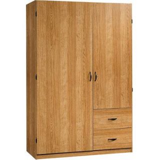 Sauder Beginnings Wardrobe/Storage Cabinet, Highland Oak