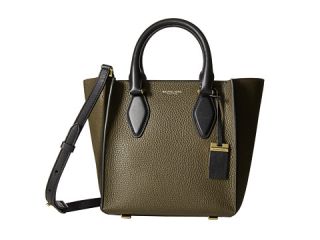 Michael Kors Gracie Small Tote Grained French Calf Olive Black