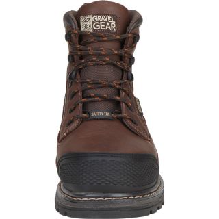 Gravel Gear Waterproof 6in. Steel Toe Work Boot — Brown, Size 9 1/2  6in. Work Boots