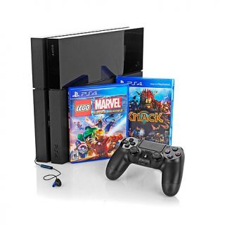 Sony PlayStation 4 PS4 500GB Console with "Knack" and "LEGO Marvel Super Heroes   7571866