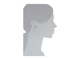 King Baby Studio Crowned Heart Post Earring Pave Cz Silver