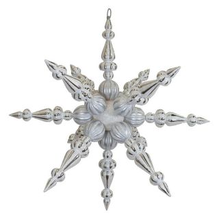 Vickerman 30 in. Irid Radical Snowflake Star Ornament   Ornaments
