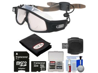 Coleman VisionHD G7HD SWIM 1080p HD Waterproof POV Swimming Goggles with 32GB Card + Reader + Anti Fog Cloth + Kit