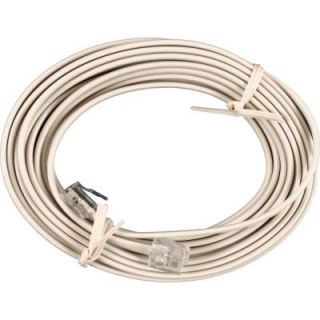 GE 25 ft. 4 Conductor Phone Line Cord   Ivory 76118