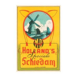 Holland's Speciale Schiedam Print (Black Framed Poster Print 20x30)