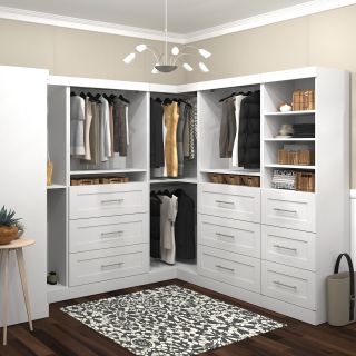 Pur by Bestar 26858 100 in. Optimum Storage Kit   Wood Closet Organizers